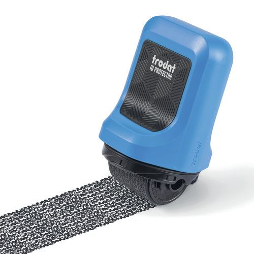 Trodat ID Protector – Tintenrollstempel (Datenmaskierer), blau/schwarz