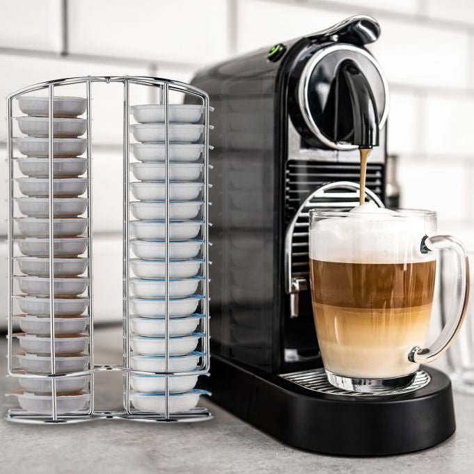 Relaxdays Kapselhalter – für Bosch Tassimo, 32 Kapseln
