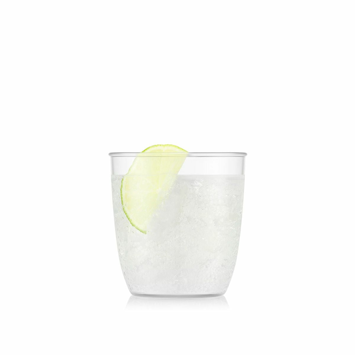 Bodum KVADRANT Becher – 4er Set, 200 ml, 7,3 × 7,3 × 7,2 cm, Kunststoff, Transparent, stapelbar