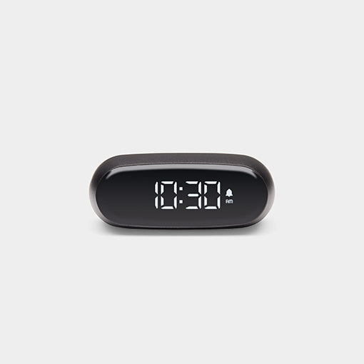 LEXON Minut Wecker – digital – 6,5 × 4,5 × 2,5 cm, dunkelgrau, USB, Schlummertaste