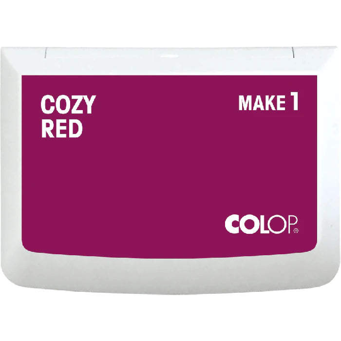 Colop Make 1 – Stempelkissen 90 × 50 mm – Rot, Kunststoffgehäuse