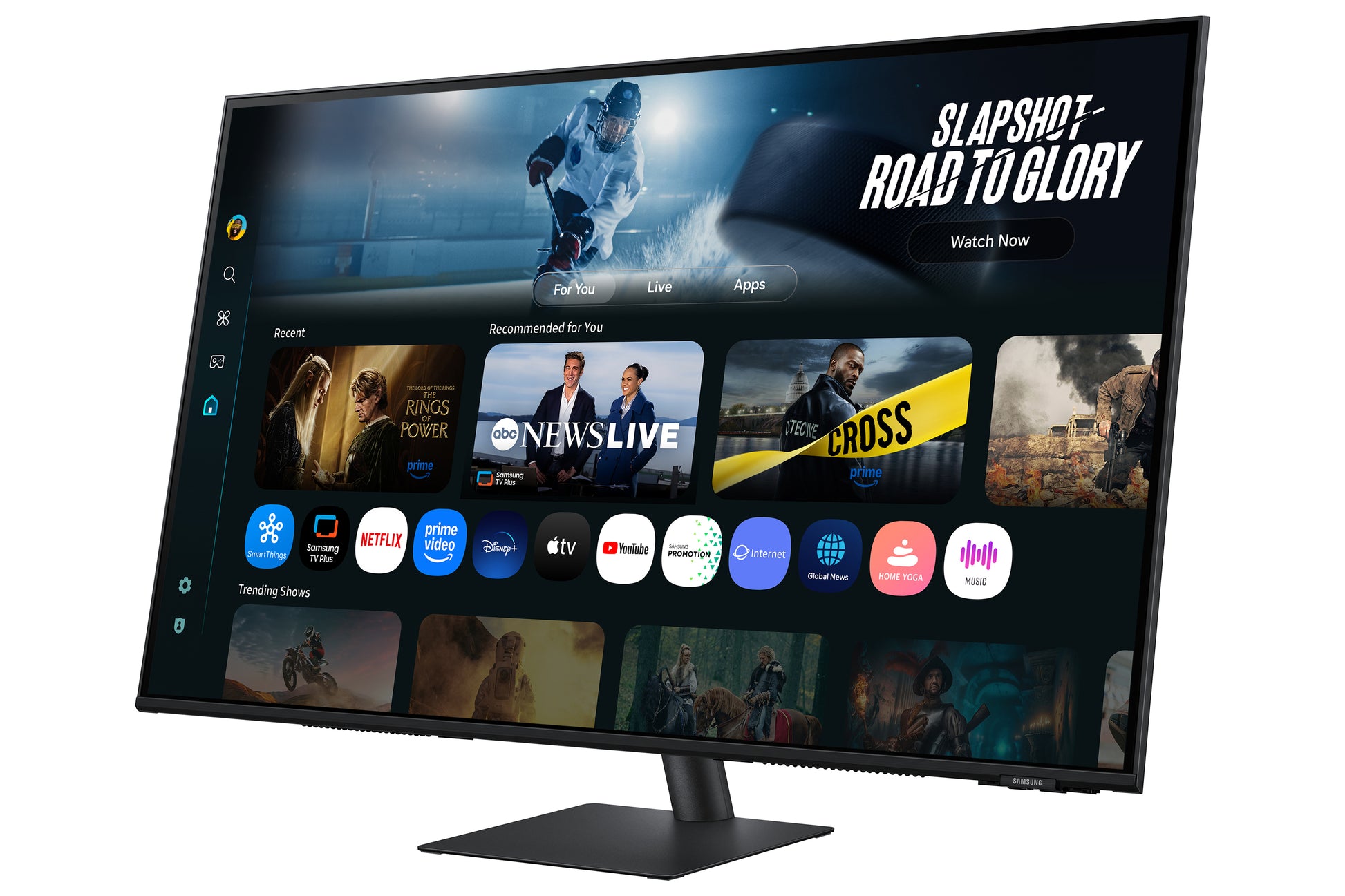 Samsung M70F – 43", 3840 × 2160 (4K), VA, USB-C 65 W, HDR10