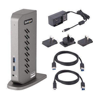 StarTech.com Dockingstation – USB-C/USB-A, 1× DP, 2× HDMI, 6× USB-A, GbE, für Windows/Mac/ChromeOS
