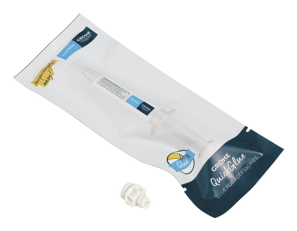 GROHE QuickGlue Montagekleber A1 – weiss – für Beton, Fliesen, Glas