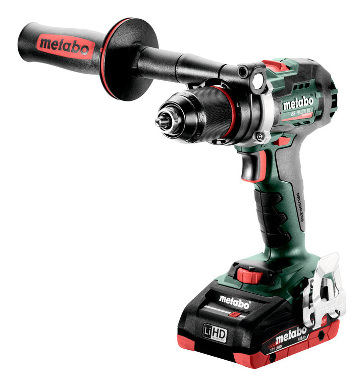 Metabo Bohrschrauber BS 18 LTX BL I – 18 V (CAS) – Schnellspannbohrfutter (Ø 13 mm) – 2×4,0 Ah & Ladegerät