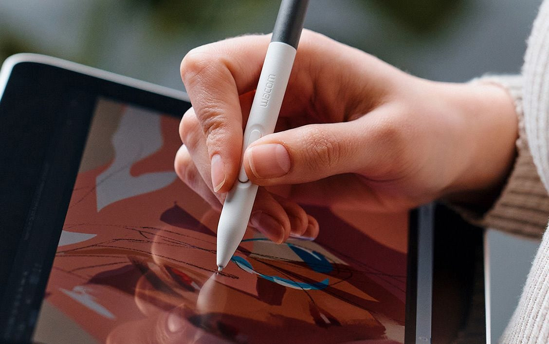 Wacom One 14 – Stift-Display – 14" – 1920 × 1080 (Full HD) – IPS – 4k Druckstufen