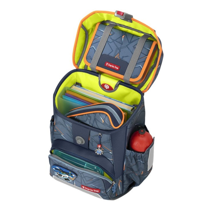 Step by Step Schulrucksack-Set Cloud – 5-teilig – Helicopter Sam – Recycelte Materialien