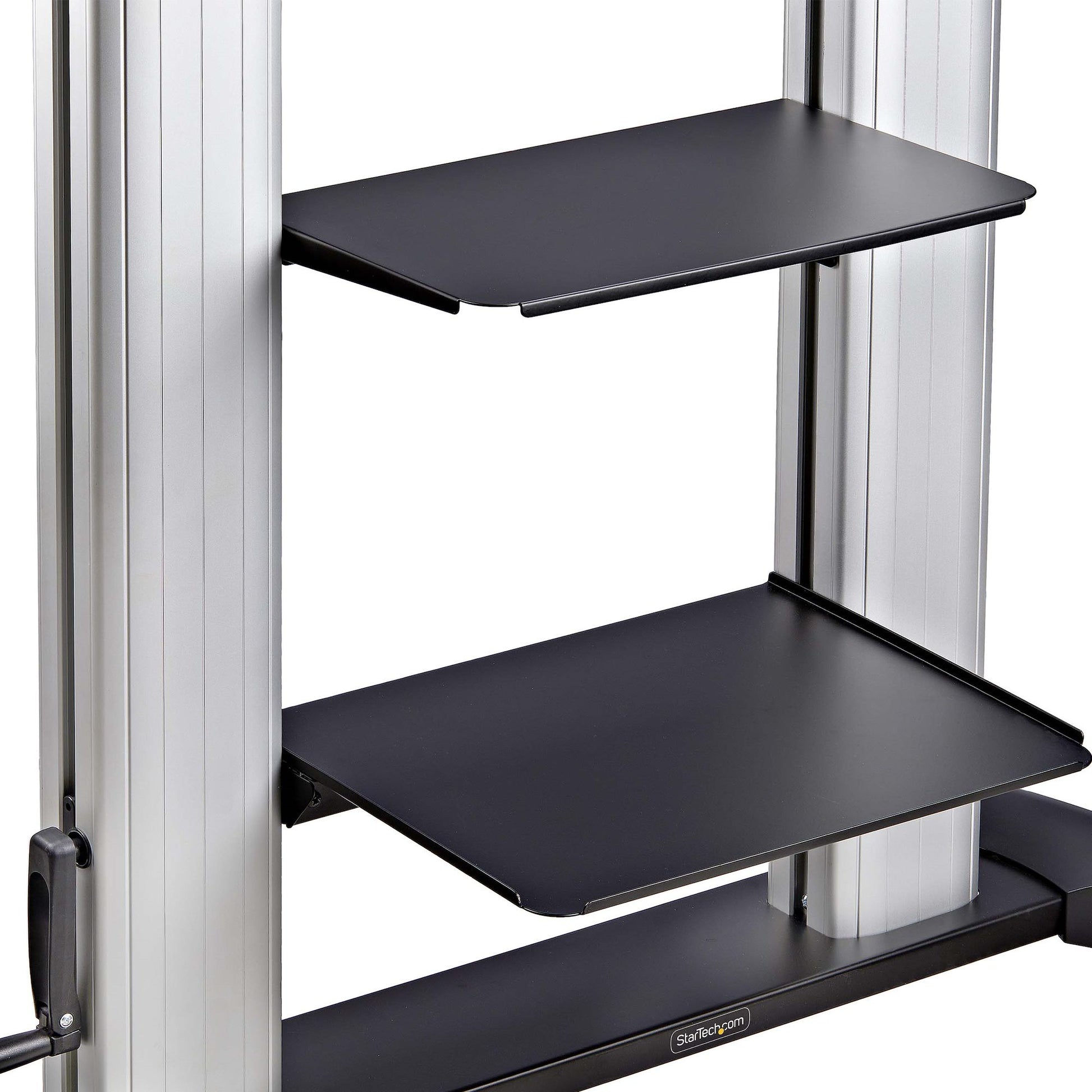 StarTech.com TV-Wagen – 60–100" – VESA 200×200–1000×600 – bis 100 kg, Höhenverstellbar, mit Rollen