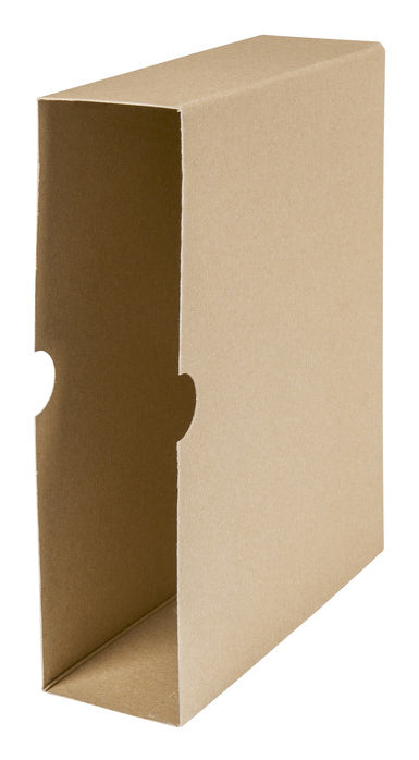 Biella Archivschachtel A4 – 75 × 327 × 250 mm, braun, Karton, 5er Pack