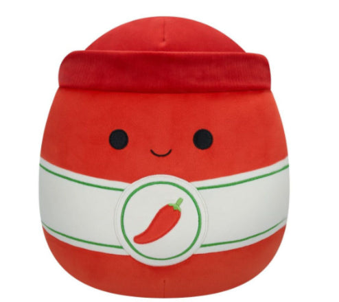 Squishmallows Plüschtier Illian Sriracha-Sauce – 30 cm – Rot