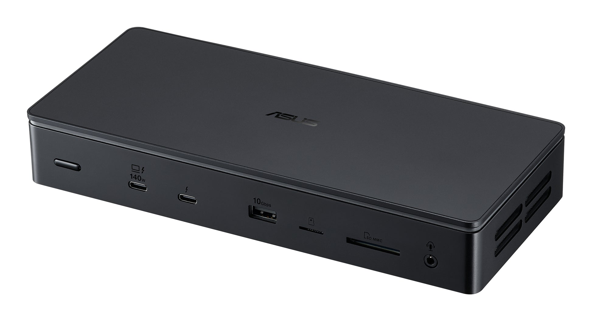 ASUS DC510 Thunderbolt-Hub – Thunderbolt 5, 4× USB-A, 140 W PD, 2,5GbE, SD/microSD, 3,5 mm Audio, TB5 × 3