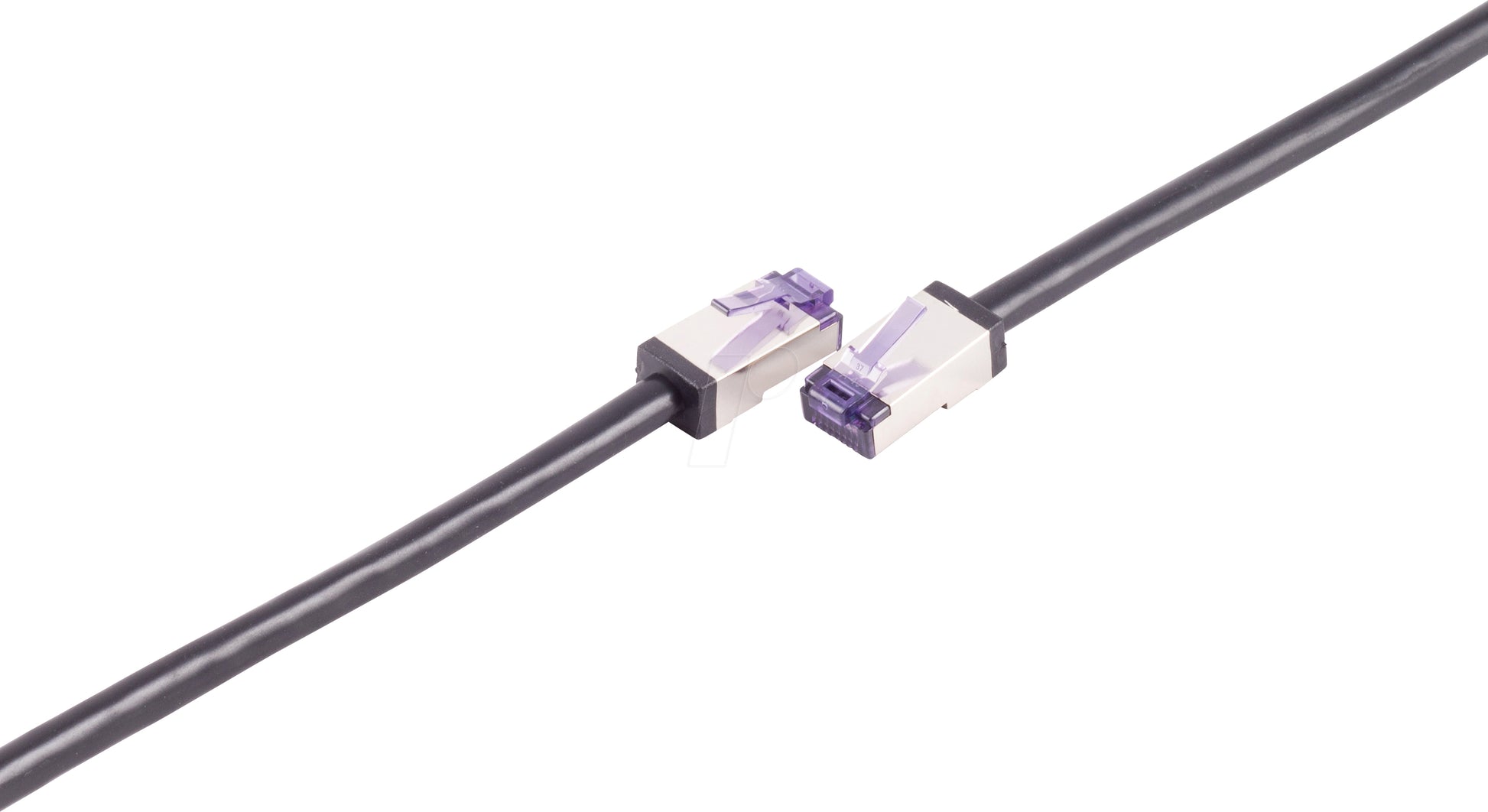 Flexline FL31-28485 Patchkabel – Cat6a S/FTP, 30 m, Schwarz, RJ-45