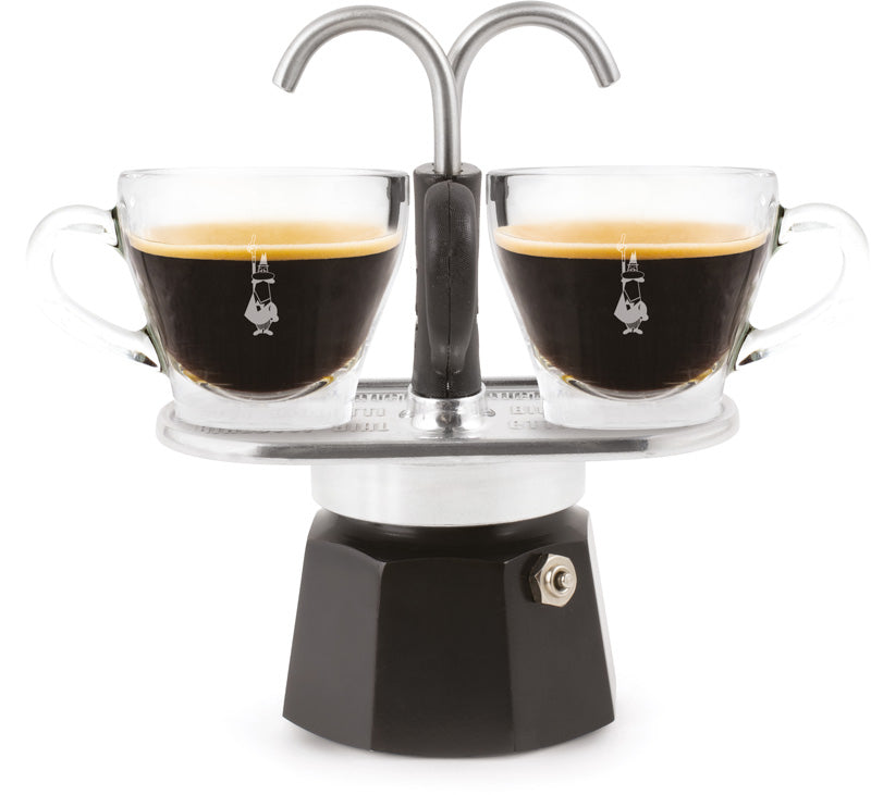 Bialetti New Mini Express Espressokanne – 2 Tassen, 100 ml, für Glaskeramik, Silber