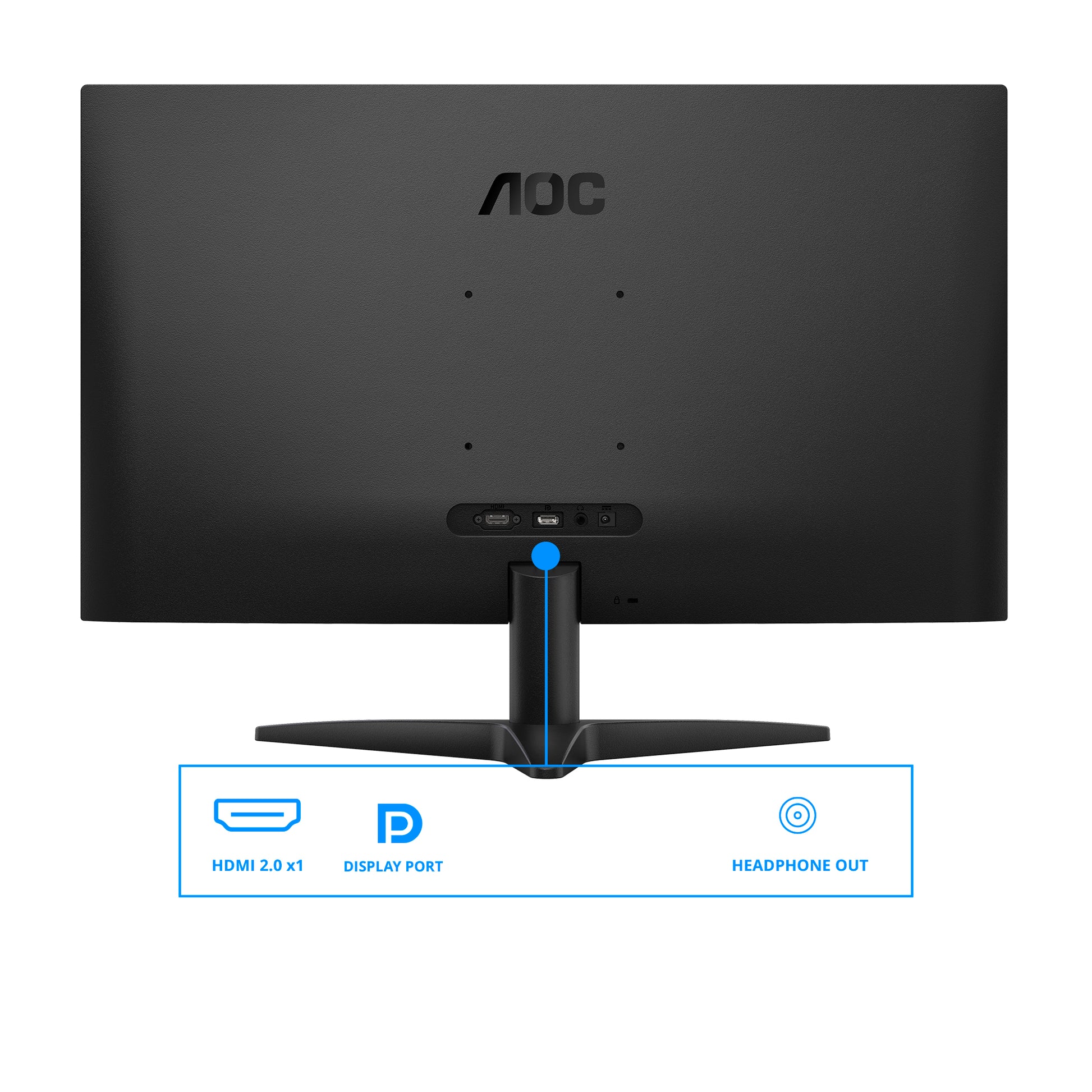 AOC Q27B36X – Monitor, 27", 2560 × 1440 (WQHD), IPS, 144 Hz, 300 cd/m², VESA 100 × 100, Schwarz