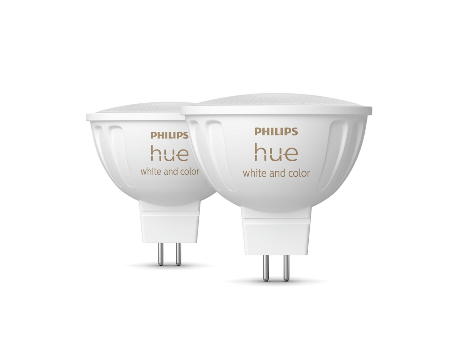 Philips Hue LED-Reflektor MR16 GU5.3 2er-Pack – 6,3 W dimmbar, 400 lm, 2000–6500 K, für Zigbee
