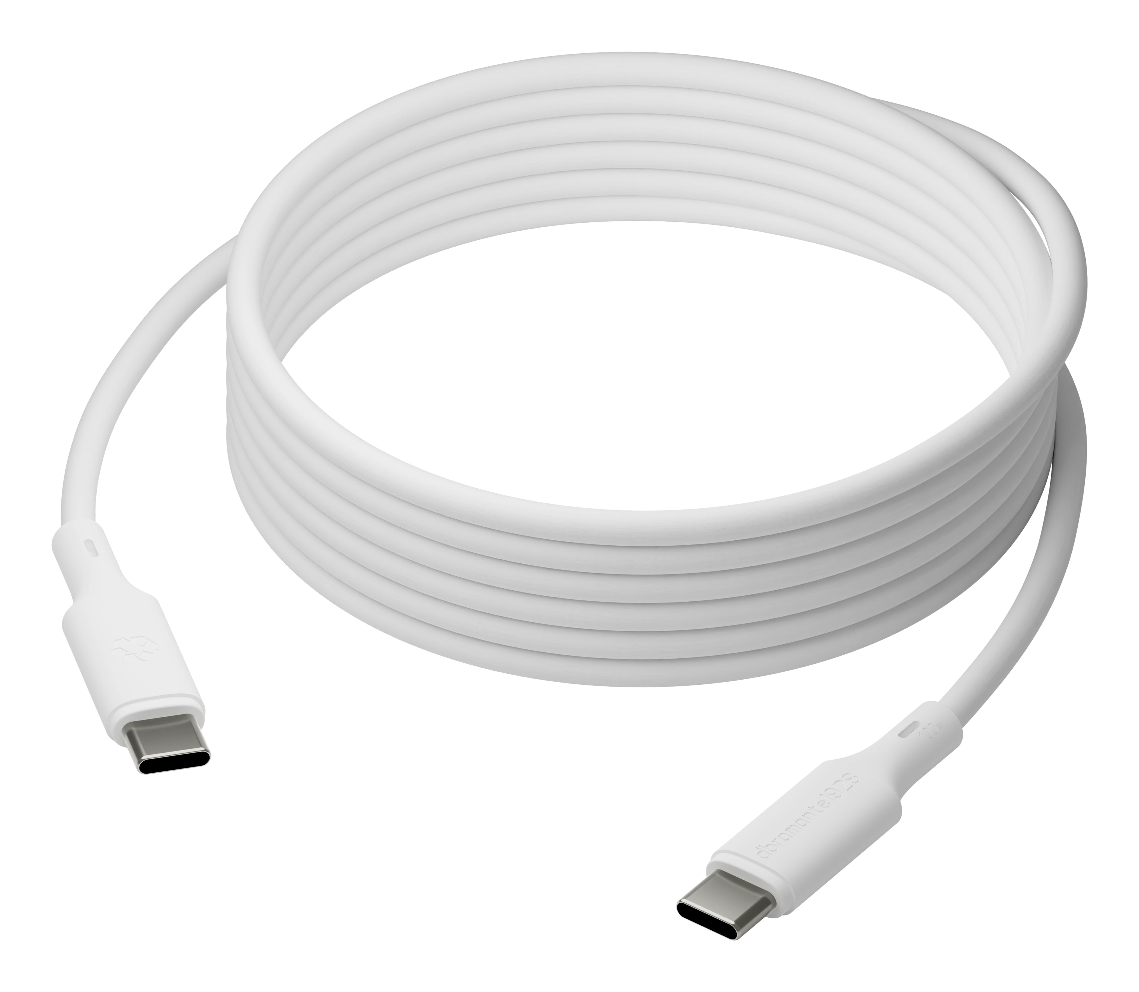 dbramante1928 USB-C auf USB-C Kabel – 3 m – PD 100 W – Weiss