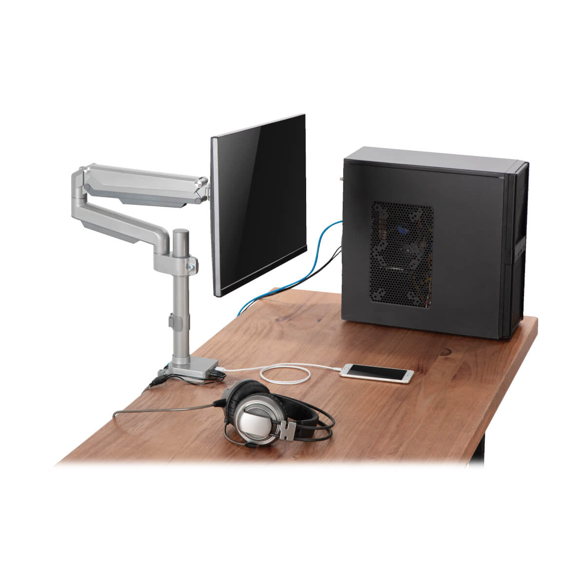 Tripp Lite DDR1732SAL – Monitorarm Tischhalterung – Klemme/Durchführung – 1 Monitor – 17–32" – VESA 75×75/100×