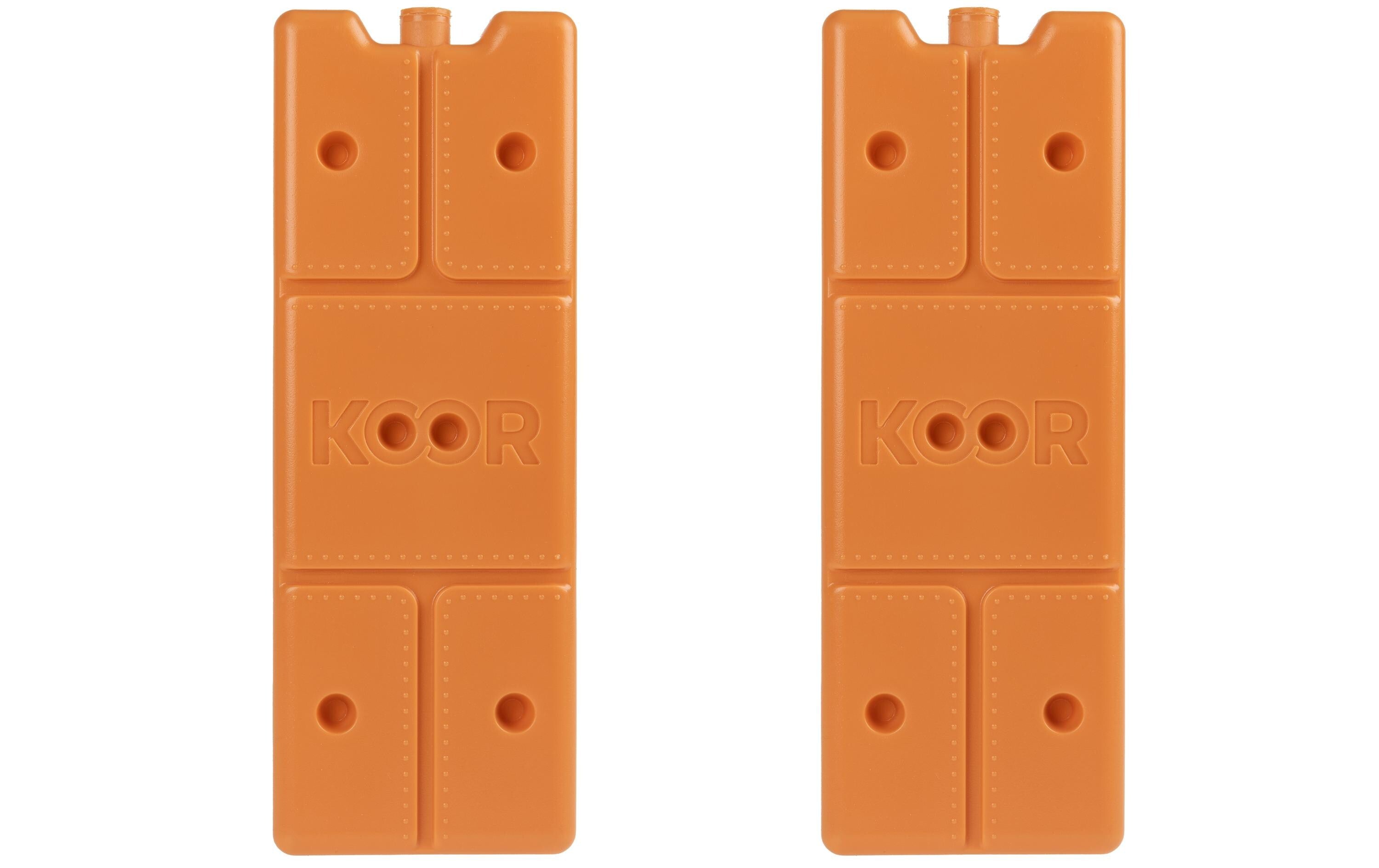 KOOR Arctico M – Kühlelement 2 Stk., 9 × 25 × 2 cm, orange
