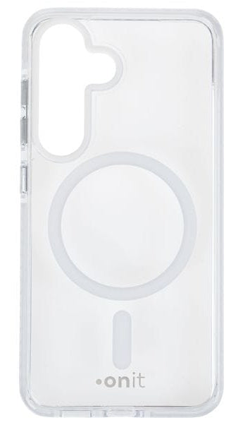 ONIT Mill.Std. Backcover – für Samsung Galaxy S25, MagSafe, PC+TPE+TPU, Transparent, bis 3 m Sturzschutz