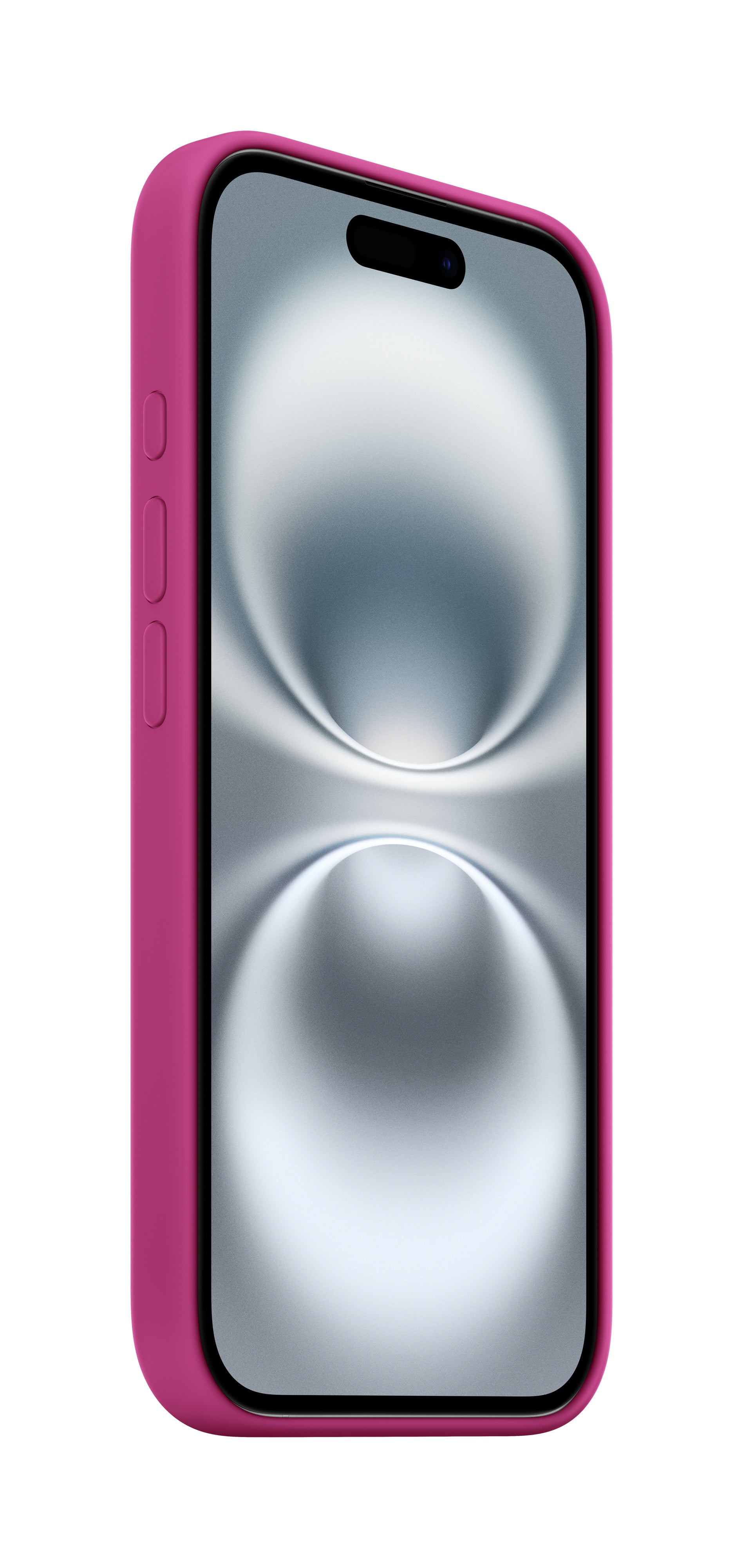 Apple Backcover – für Apple iPhone 16 – MagSafe, Silikon+Mikrofaser, Fuchsia