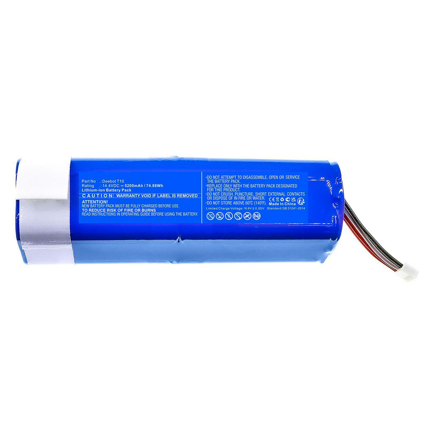 CoreParts Akku 74,88 Wh – für Deebot T10/T10 Plus/Deebot X1 Omni und andere