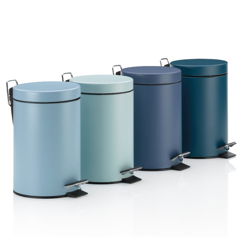 Kela Kosmetikeimer Monaco – 3 l – Metall, rund – Petrol
