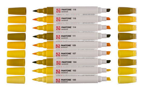 Talens Non-Permanent Marker Pantone – Gelb – 9er-Set
