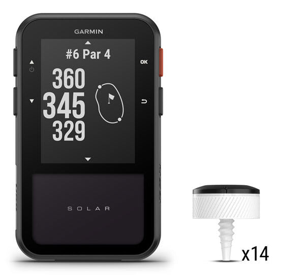 Garmin GPS-Handgerät ApproachG20 Solar – für Android, 50 × 100 × 20 mm, Schwarz, Silikon, 70 g