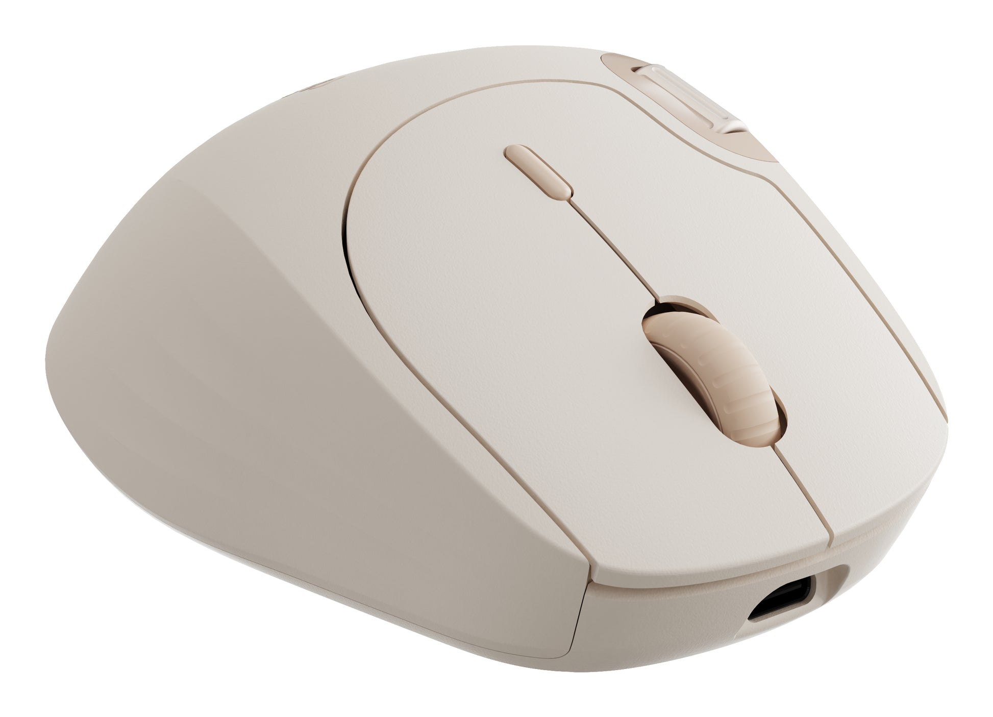 Rapoo MT560 – Maus – Kabellos (Bluetooth/2,4 GHz), 4000 DPI, Creme