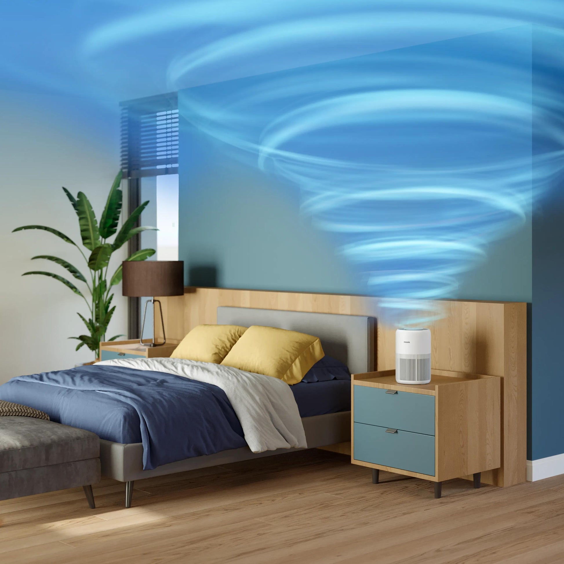Philips Luftreiniger AC0920/10 – CADR 250 m³/h, bis 65 m², HEPA, 49 dB