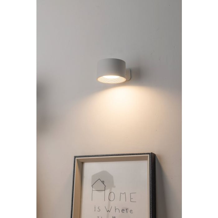 EGLO Wandleuchte Muraglie – Ø 7,5 × 4,5 cm, 140 lm, 5 W, 2700–6500 K, dimmbar, weiss, Akku, Touch