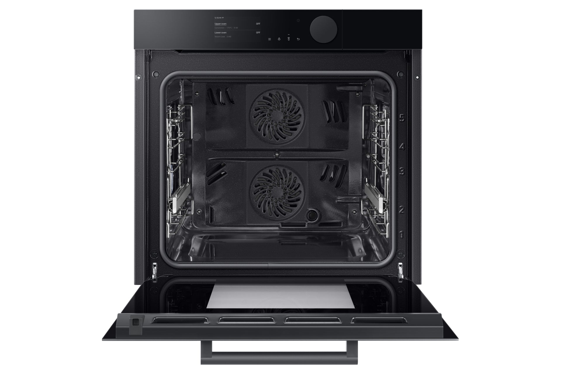 Samsung Einbau-Ofen NV8000 – 75 l, Dual Cook Steam & Pyrolyse – Onyx Schwarz