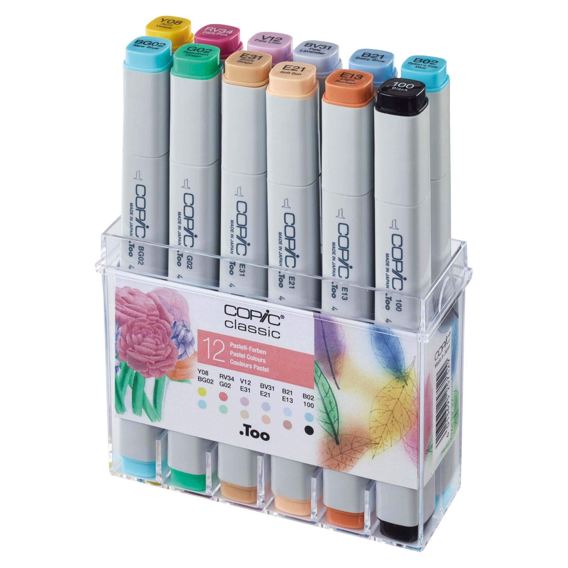 Copic Marker Classic – Pastell, 12er