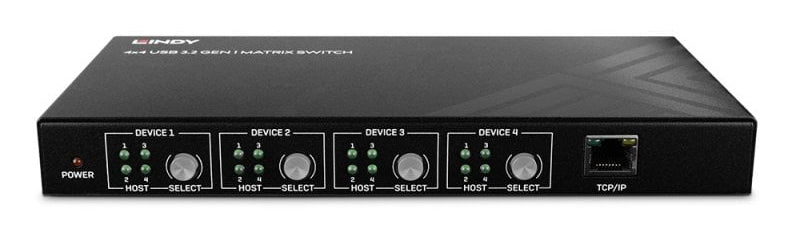 Lindy USB-Matrix-Switch 4×4, USB 3.2 Gen 1