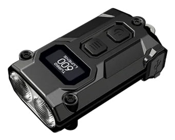 Nitecore Taschenlampe TINI3 – 600 lm, 90 m, IP54, Akku, USB, 5 Stufen – Schwarz