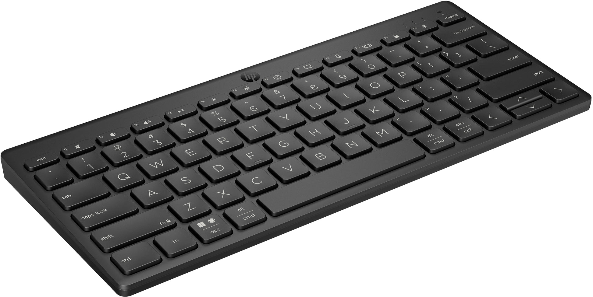 HP 355 Compact Multi Nordic – Kompakte Tastatur – Mechanisch – Bluetooth 5,2 – Ohne Ziffernblock – Schwarz