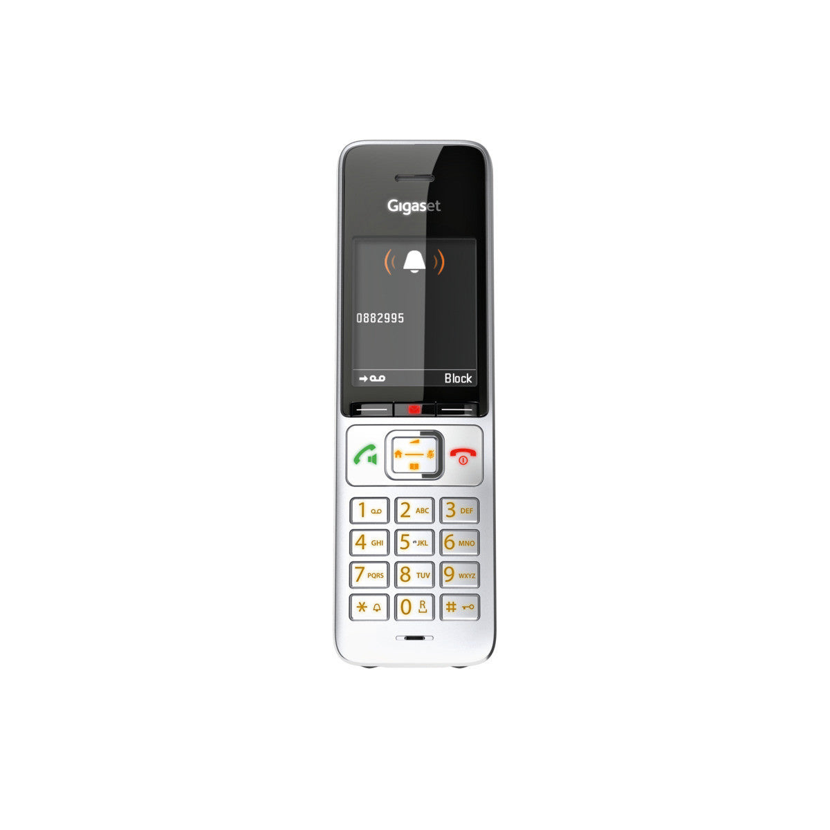 Gigaset Comfort 500 A Trio – WLAN-Telefon, inkl. 3 Mobilteile, DECT (GAP), Silber/Schwarz