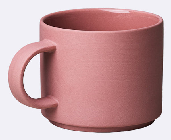 Chic-mic Tasse GMC104 – 280 ml, Porzellan, Rosa, spülmaschinenfest, mikrowellengeeignet