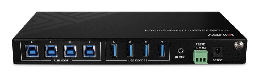 Lindy USB-Matrix-Switch 4×4, USB 3.2 Gen 1