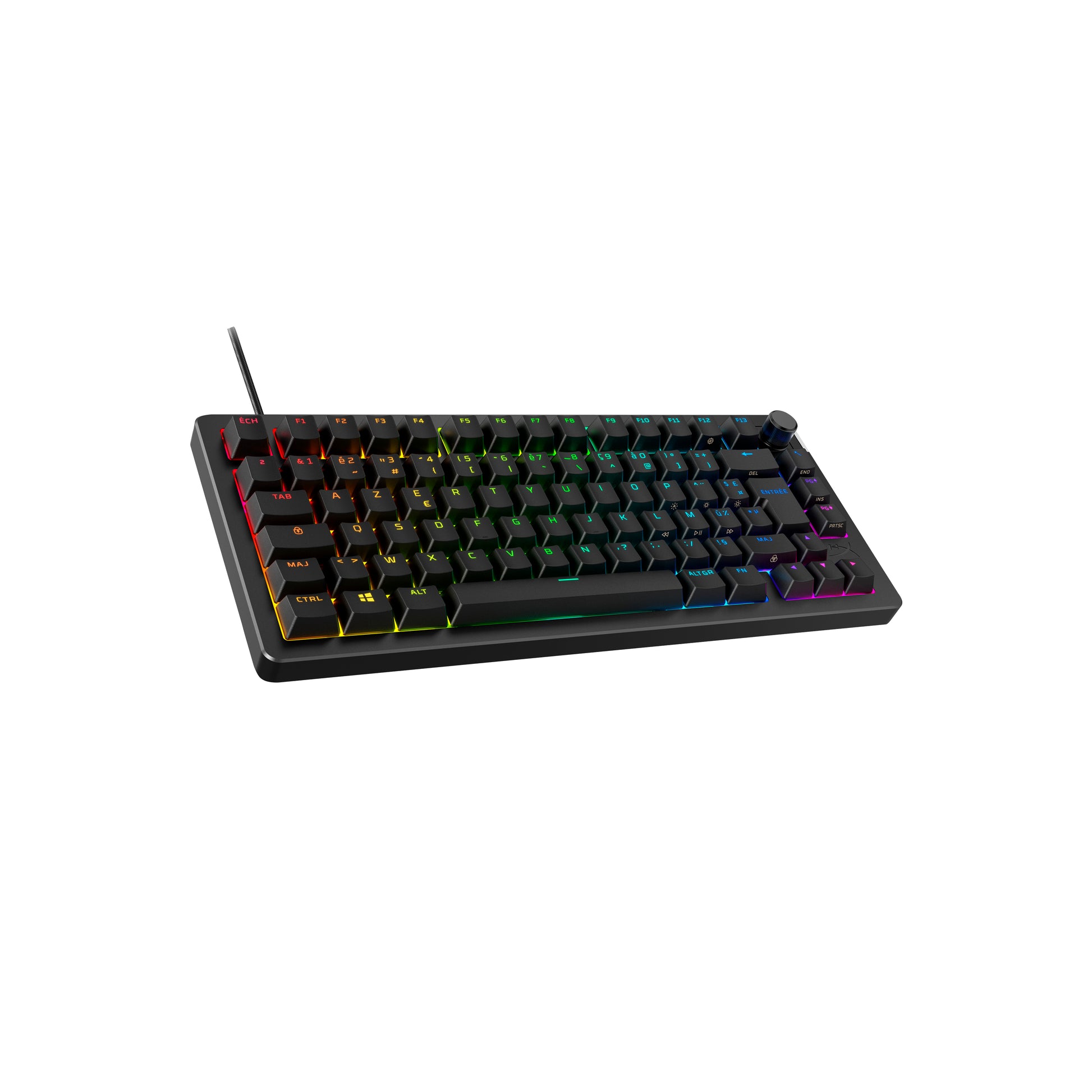 HyperX Alloy Rise 75 – Tastatur, kabelgebunden (USB-A), CH-Layout (DE-CH), 75%, mechanisch (HyperX Linear)