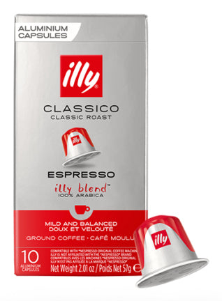 Illy Classico – Kapseln für Nespresso – Espresso, Intensität 5, 10 Kapseln