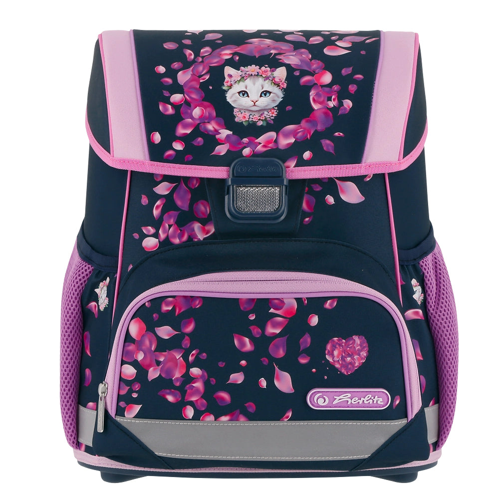 Herlitz Loop Plus – Schulrucksack, Blossom Dance, 17 l, 37×22×31 cm, ergonomisches Rückenpolster