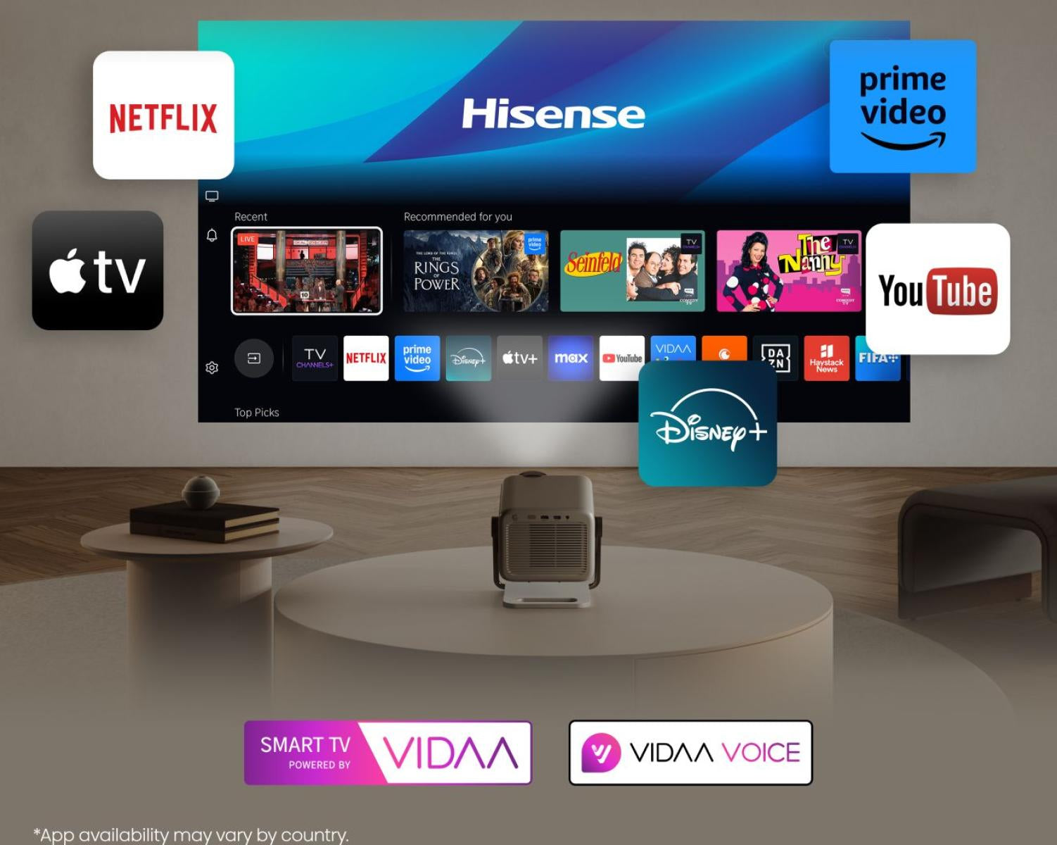 Hisense M2 Pro – Standard DLP Laser, 4K UHD, 1300 ANSI Lumen, Smart