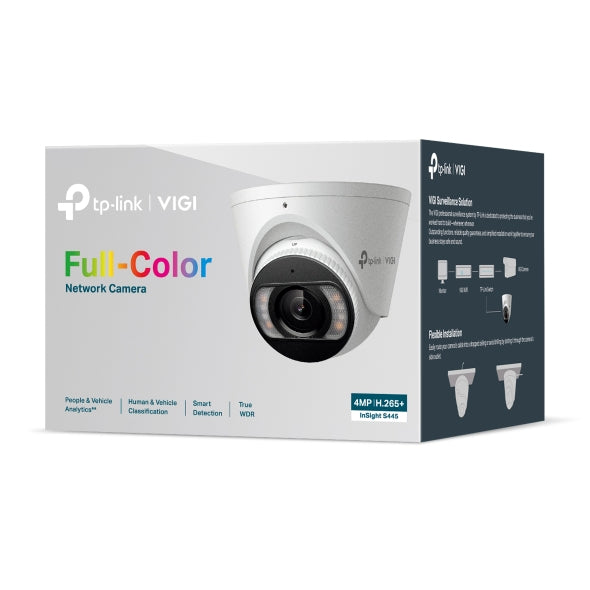TP-Link VIGI S445S Turret – 4MP – 2,8 mm – PoE – IP67