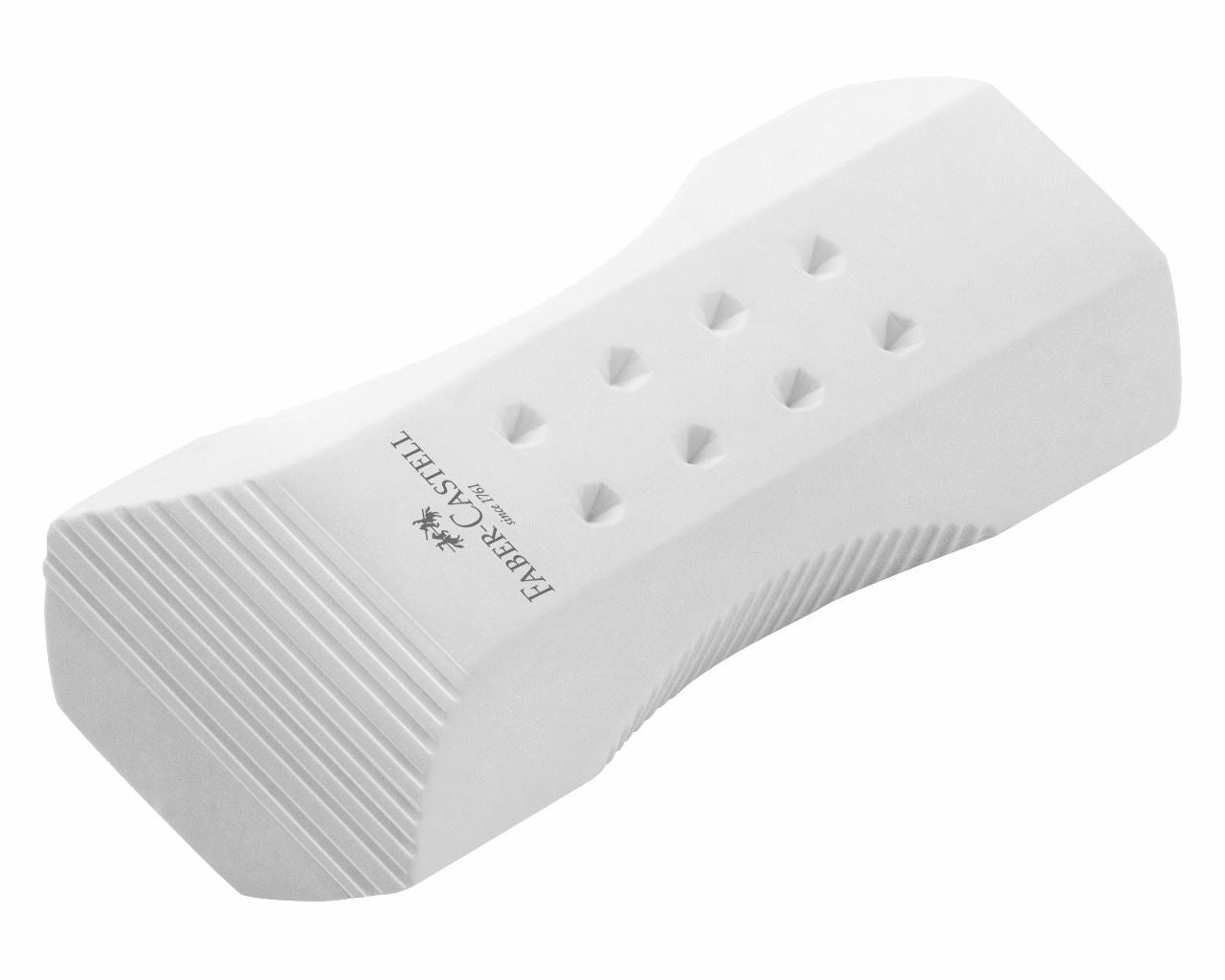 Faber-Castell Radiergummi RollOn – für Bleistifte, PVC-frei, schmierfrei, 65 × 30 × 15 mm, weiss, 1 Stk.