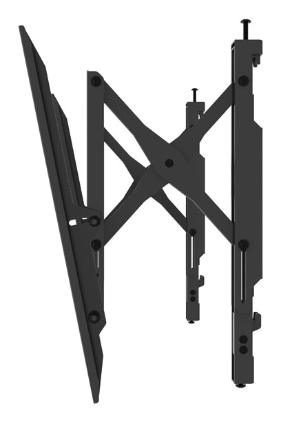 B-Tech Wandhalterung, ausziehbar, schwenkbar, bis 75", VESA 650×400, bis 35 kg, schwarz