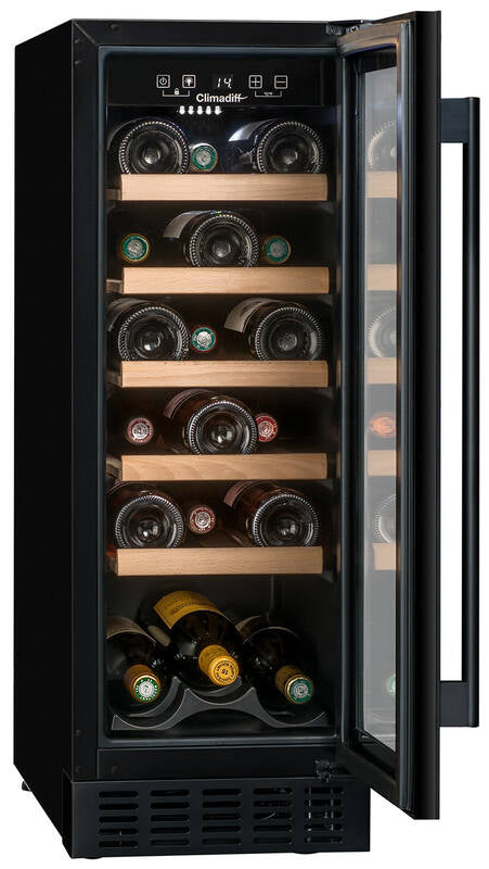 Climadiff Weinkühlschrank CBU20S2B – 57 l, 240 V, Kompressor, Energieeffizienzklasse F