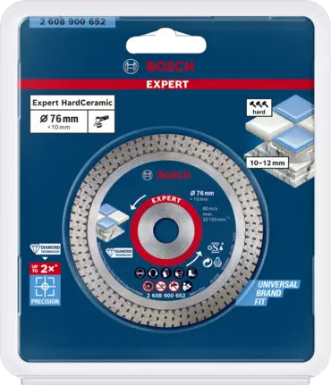 Bosch Diamanttrennscheibe, EXPERT HardCeramic, 76 mm