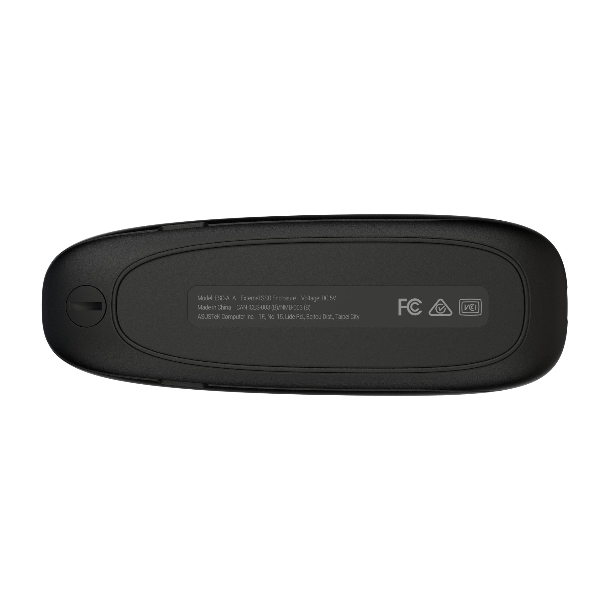 ASUS COBBLE Black – 1-Bay SSD-Gehäuse – USB-C 3,2 Gen 2, für M.2 42/60/80 mm, NVMe/SATA