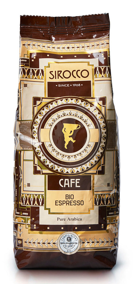 Sirocco Bohnenkaffee Espresso – 500 g – Arabica – Dunkler Röstgrad